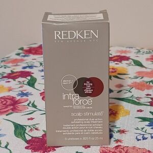 NEW Redken Intra‎ force scalp Stimulate For Thinning Hair box Of  5